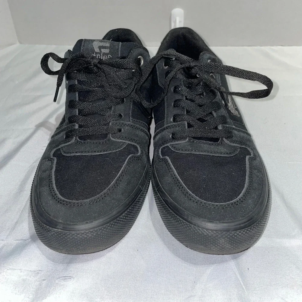 Etnies Rebel Mens Black Skate Shoes Low Top Sneakers ETF22MVL040G-1 Size 7.5